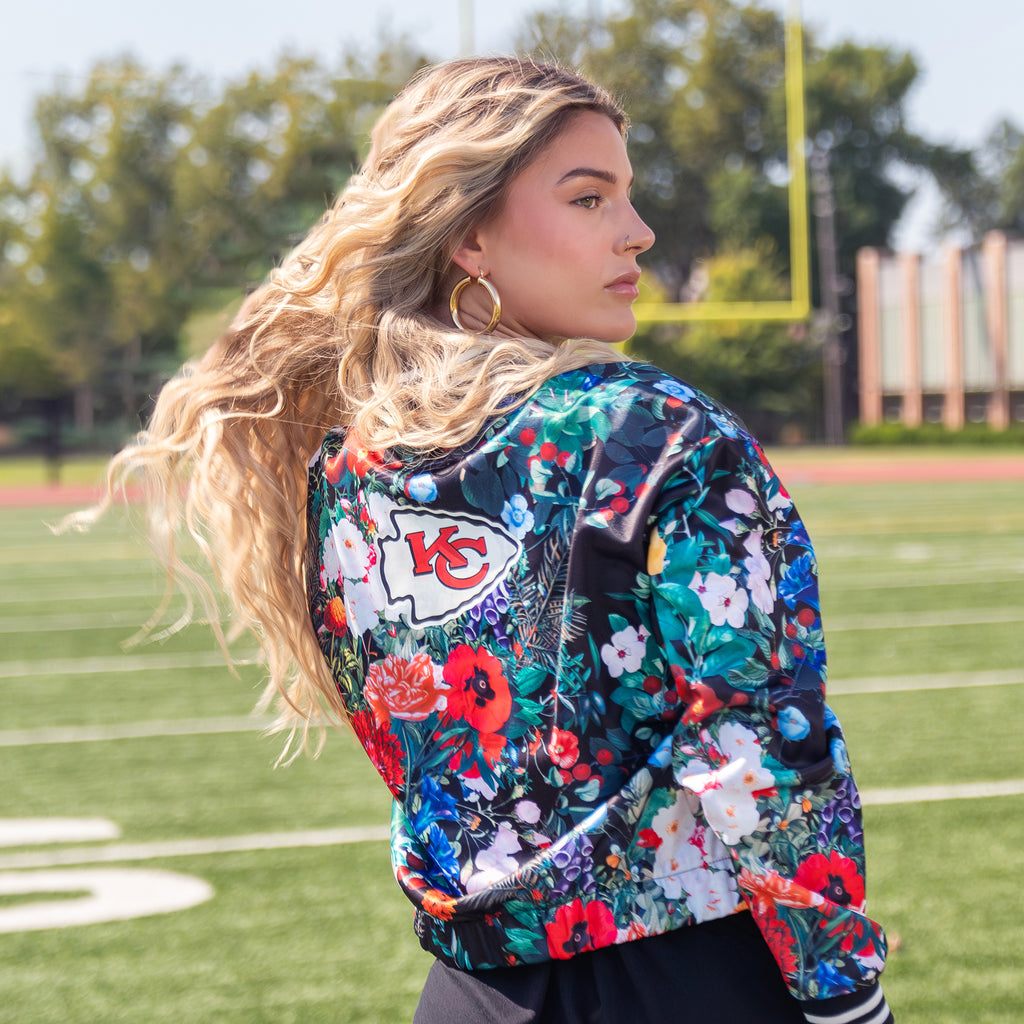 FLORAL BOMBER JACKET - Kansas City Chiefs