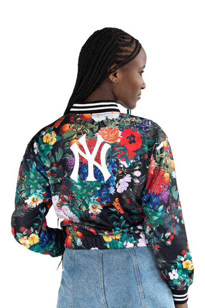 FLORAL BOMBER JACKET - New York Yankees