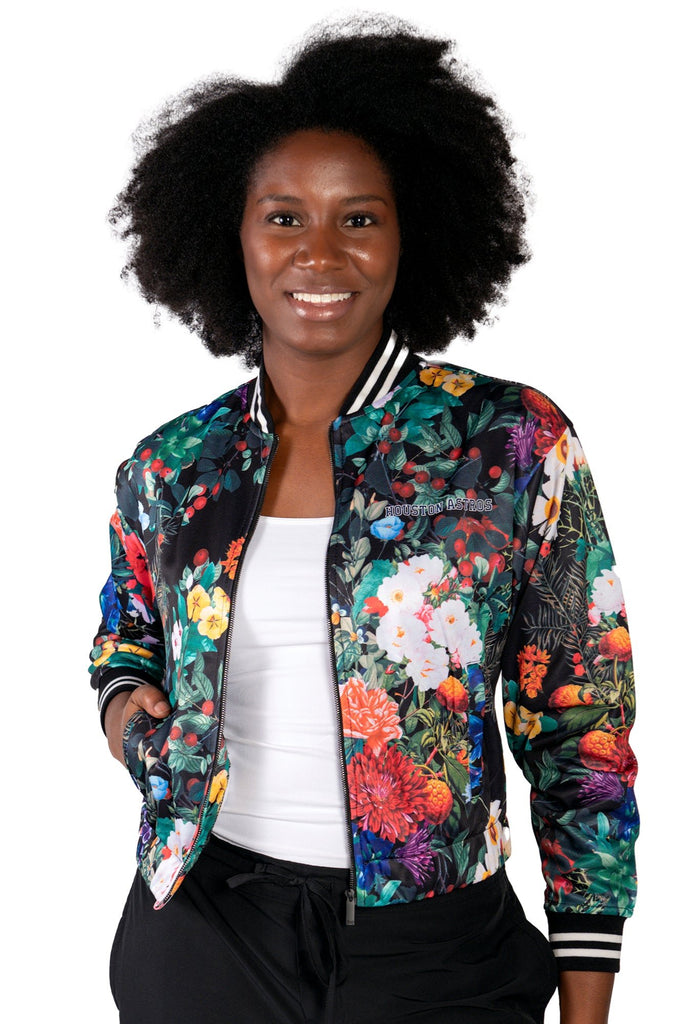 FLORAL BOMBER JACKET - Houston Astros