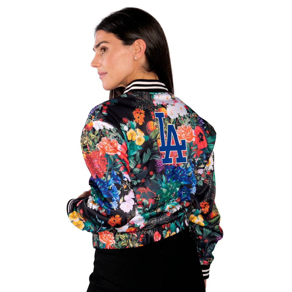 FLORAL BOMBER JACKET - Los Angeles Dodgers