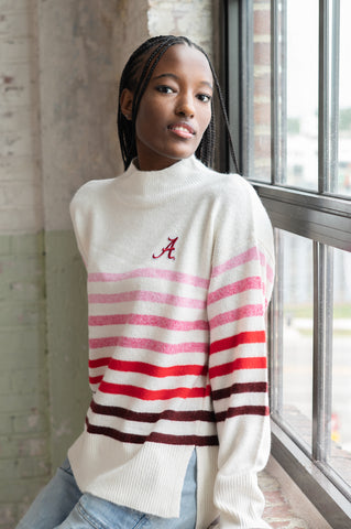 OMBRE STRIPE SWEATER - Univ. of Alabama Crimson Tide